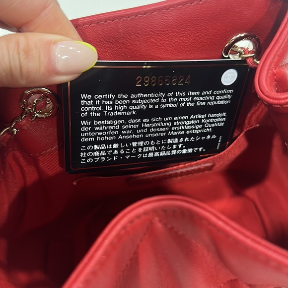 Chanel Cc Chain Drawstring Bucket Bag Quilted Lambskin Mini Satchel - Picture 5 of 15